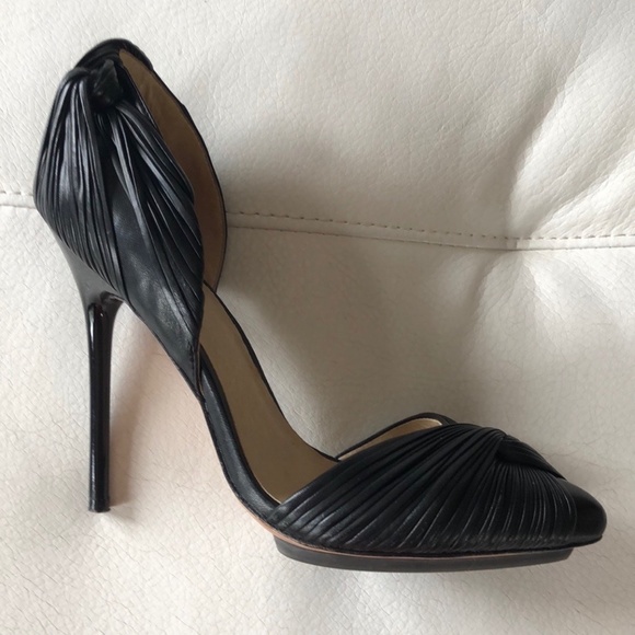 Black Leather High Heel By Gwen Stefani L.A.M.B - Picture 3 of 4